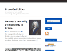 Tablet Screenshot of bruceonpolitics.com